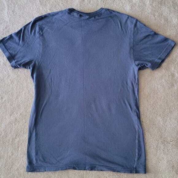 Utility Graphic Tee Navy Blue Women's Sz Small T-shirt Retro Y2K - Picture 5 of 7